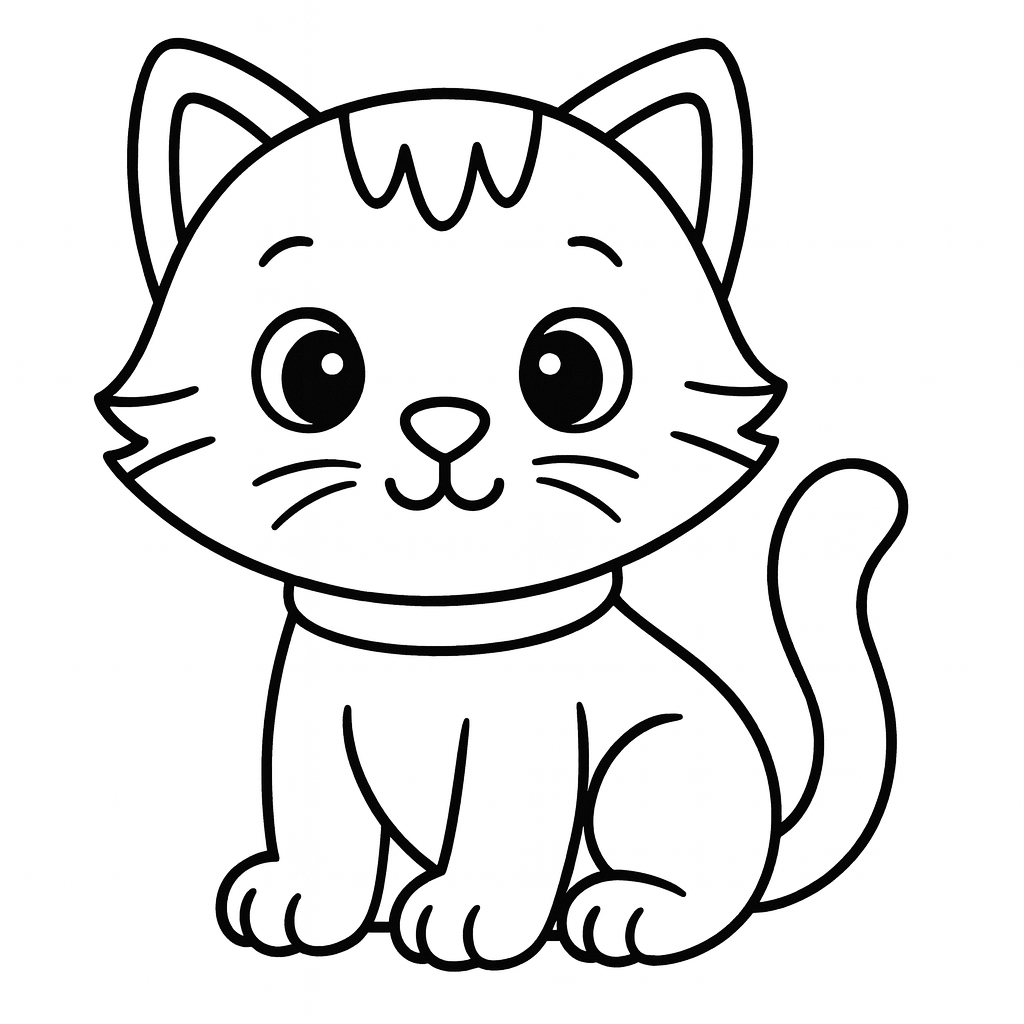 Cat Coloring Page